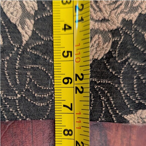 Ann Taylor Flute Skirt with Metallic Floral Pattern - Sz 8P - Picture 8 of 9